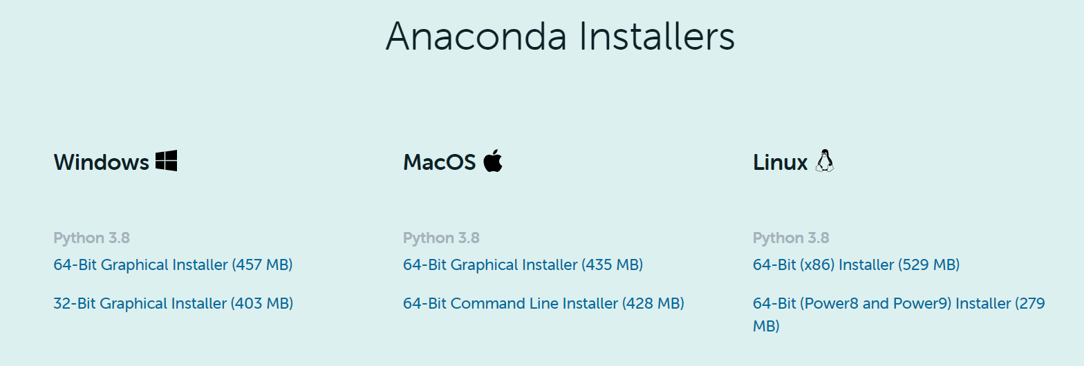 Anaconda官网